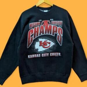 1995 Kansas City Chiefs Football Retro Team Graphic Crewneck Sweatshirt